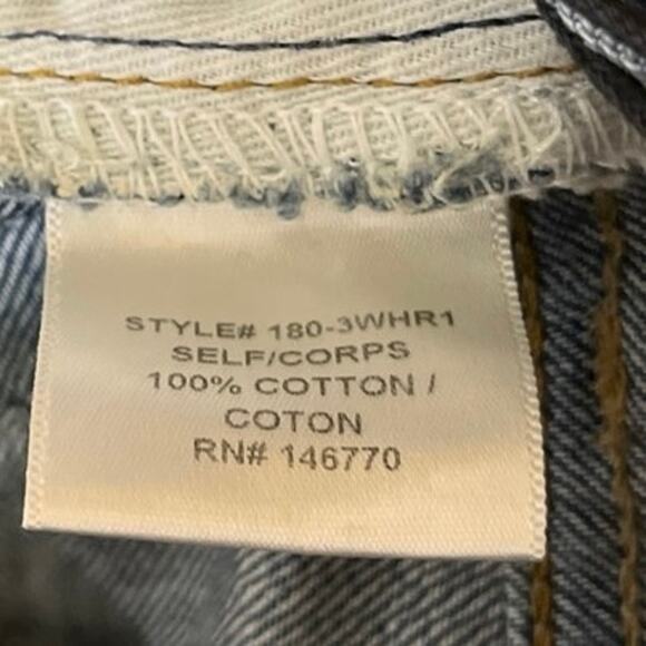 NEW RE/DONE Womens Blue High Rise Cut Off Hem Faded Straight Leg Denim Jeans 23 - Picture 5 of 5